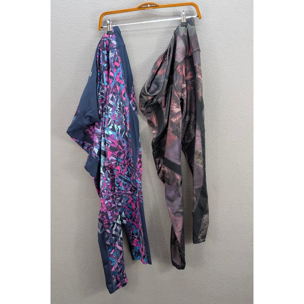 2pc Avia RBX Activewear Leggings Women's M Floral Geometric Gym Workout Stretch